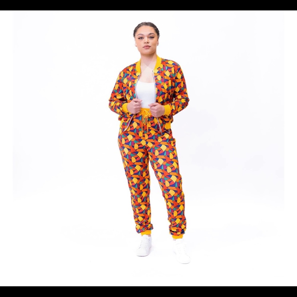 Sassy Jones Havana Multi Jogger Set (Pants/Jacket) New with tags size 2x